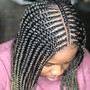 Medium Goddess knotless Braids