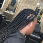 Straight back men braids