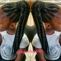 2 layered French braids (kids 6 to 12yrs old)