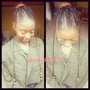 Senegalese twist (medium) mid back