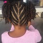 Kid's braids with beads