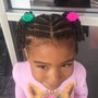 Kid's Braided ponytail/bun