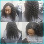 Natural hair blow out