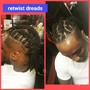 Knotless med Braids(midback