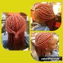 Knotless med Braids(midback