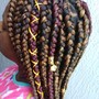 Med knotless  Braids(waist