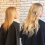 Full Blonding- Highlights with tip outs