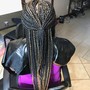 Box braids touch up-Hair Included