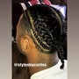 Flat CornRow Twists