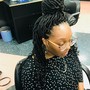 Feeding braids to back 1-2 Braids