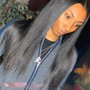 Melted Lace Closure Sew In (LACE GLUE USED)