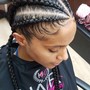 Kids Medium feed in braids