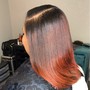 hair color (RINSE ONLY/NO STYLE)