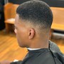 Basic haircut w/ razor shave