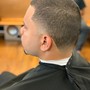 Basic haircut w/ razor shave