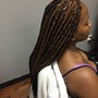 Mid back micro plaits