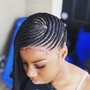 Medium knotless Box Braids