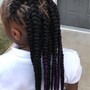 Small feed in braids