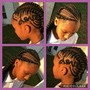 Small feed in braids