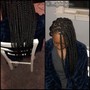 Small boho knotless braids