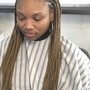 Distressed locs with extra curls