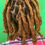 Straight hair locs 1/2 head