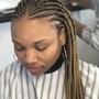 Distressed locs with extra curls