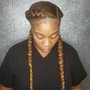 Fishbone Ponytail Braids