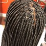 Large knotless box braids