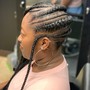 2 Feed-in Goddess Braids