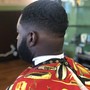 Bald fade, beard trim ,; razor line