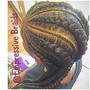 Box Braids for Shaved Sides