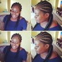 Boxer braids (2 cornrows)