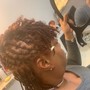 Loc retwist and Dyed