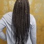 Retouch of box braids or twist