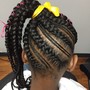 Braids w/beads ‘kids’