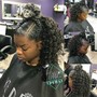 Blow dry/ detangle