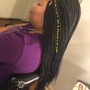 Box braids Over Locs