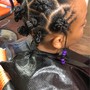 Bantu Knots/square parts