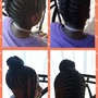 Feedin in braids/ Partial Weave