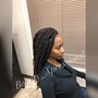 Medium Triangle part Braids/ 20 inches (traditional)