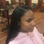 Long Hair  Blowout and Press ( Relaxed  Hair)