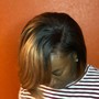 Add on’s extra (ie) shape back of short hair , reglue  pieces,