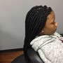 Mid back micro plaits