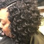 Natural Perm Rods/ shampoo/ steam treatment