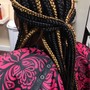 Large knotless box braids