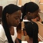 Micro box braids (mid back length )