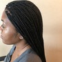 Faux locs retouch