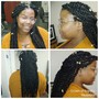 Pin ups for box braids, crochet ,twist