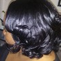 Short Hair Cut Wrap & Curl